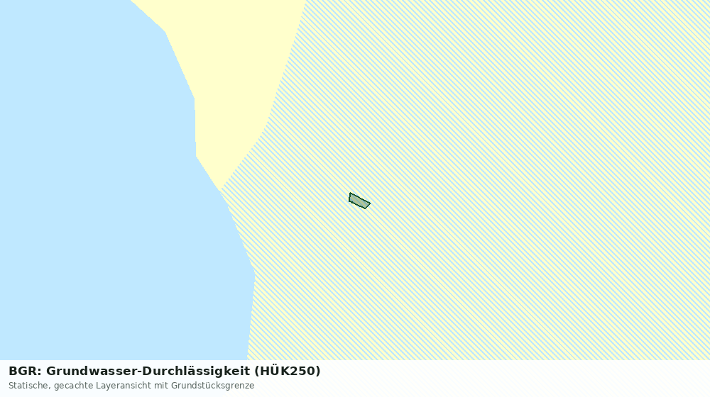 Statische Kartenansicht: BGR: Grundwasser-Durchlässigkeit (HÜK250)