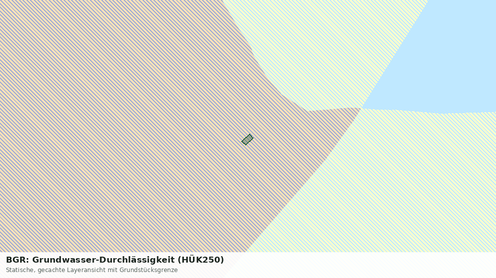Statische Kartenansicht: BGR: Grundwasser-Durchlässigkeit (HÜK250)
