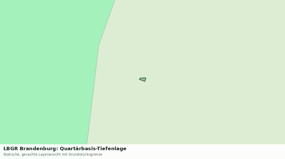 Statische Kartenansicht: LBGR Brandenburg: Quartärbasis-Tiefenlage