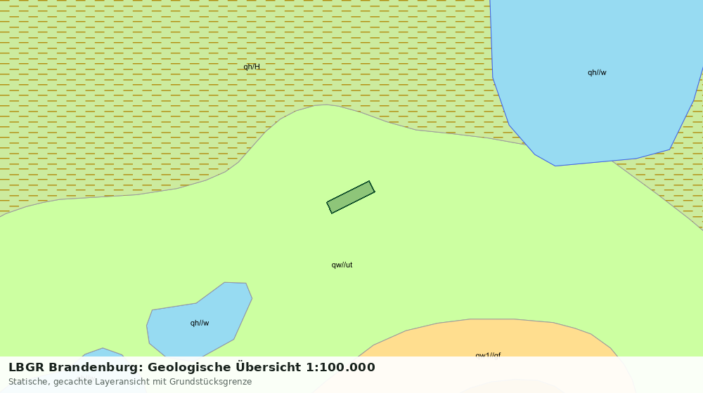 Statische Kartenansicht: LBGR Brandenburg: Geologische Übersicht 1:100.000