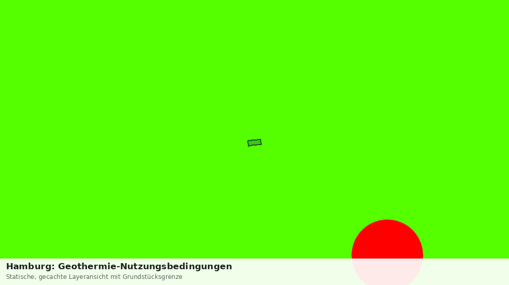 Statische Kartenansicht: Hamburg: Geothermie-Nutzungsbedingungen