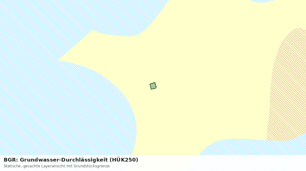 Statische Kartenansicht: BGR: Grundwasser-Durchlässigkeit (HÜK250)