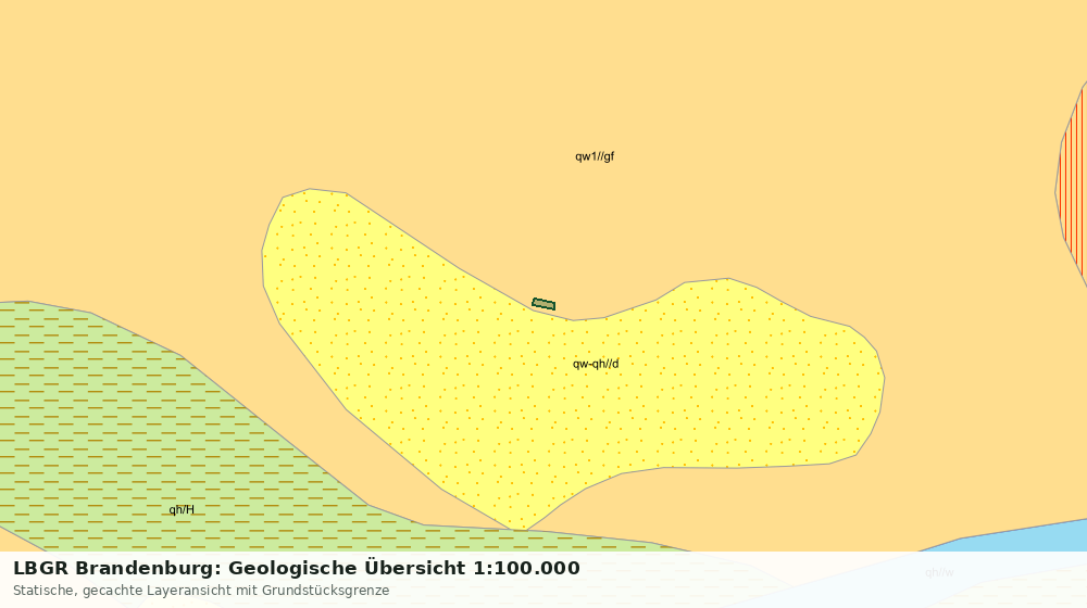 Statische Kartenansicht: LBGR Brandenburg: Geologische Übersicht 1:100.000