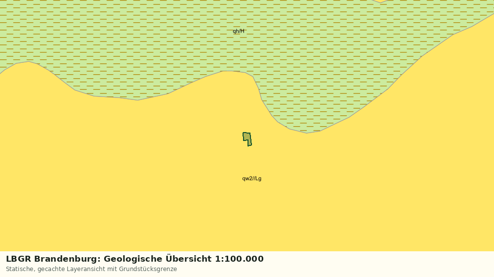 Statische Kartenansicht: LBGR Brandenburg: Geologische Übersicht 1:100.000