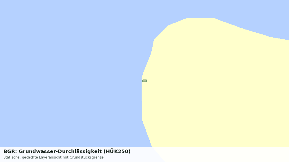 Statische Kartenansicht: BGR: Grundwasser-Durchlässigkeit (HÜK250)