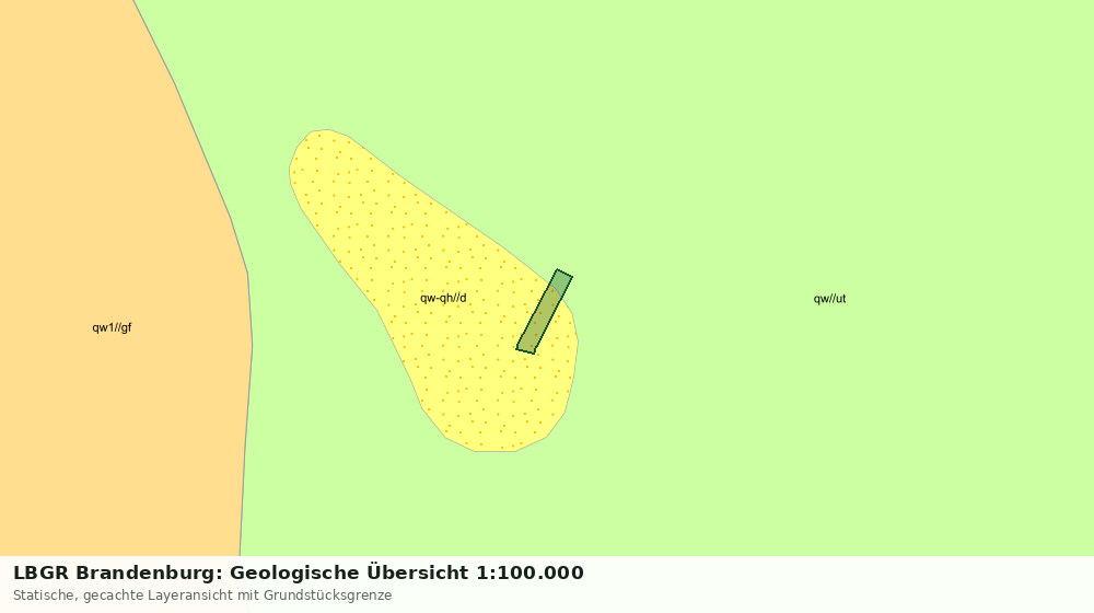 Statische Kartenansicht: LBGR Brandenburg: Geologische Übersicht 1:100.000