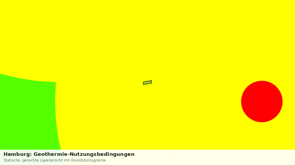 Statische Kartenansicht: Hamburg: Geothermie-Nutzungsbedingungen