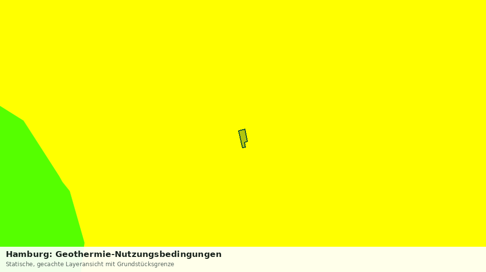 Statische Kartenansicht: Hamburg: Geothermie-Nutzungsbedingungen