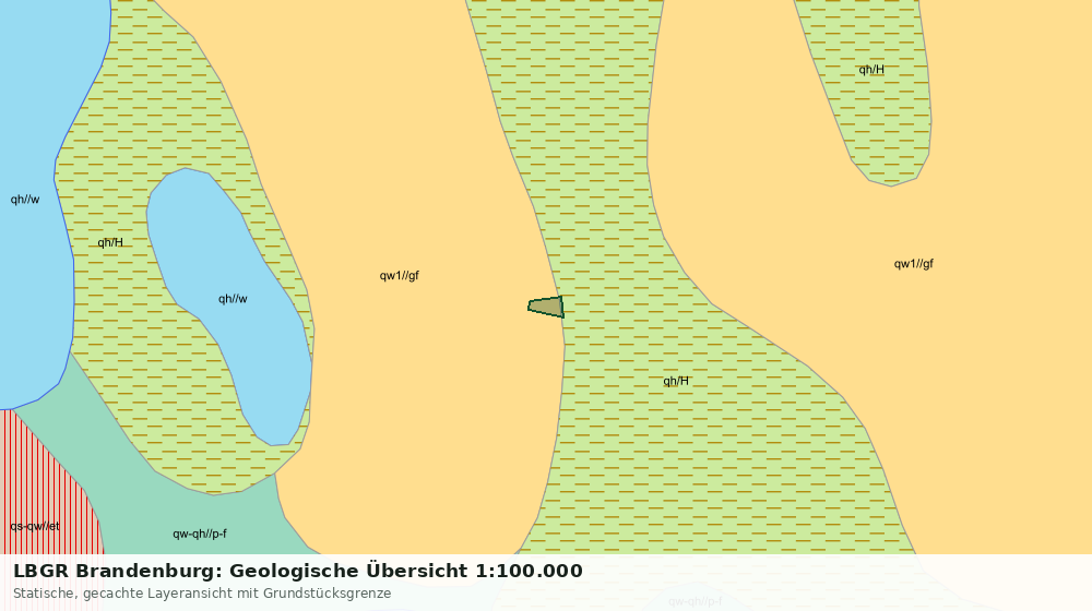 Statische Kartenansicht: LBGR Brandenburg: Geologische Übersicht 1:100.000