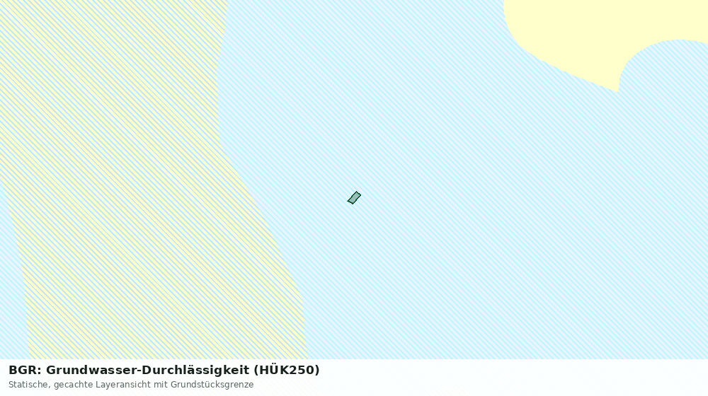 Statische Kartenansicht: BGR: Grundwasser-Durchlässigkeit (HÜK250)