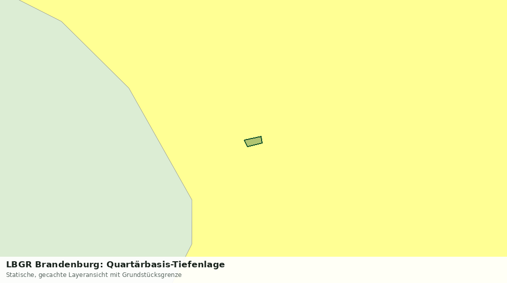 Statische Kartenansicht: LBGR Brandenburg: Quartärbasis-Tiefenlage