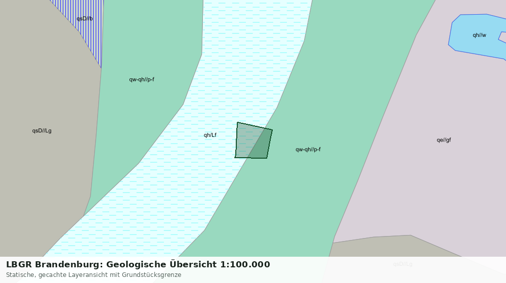 Statische Kartenansicht: LBGR Brandenburg: Geologische Übersicht 1:100.000