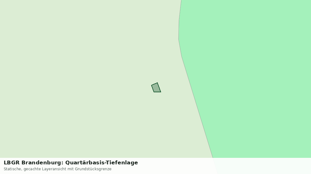 Statische Kartenansicht: LBGR Brandenburg: Quartärbasis-Tiefenlage