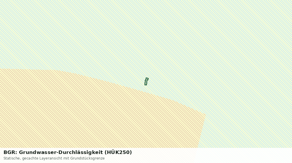 Statische Kartenansicht: BGR: Grundwasser-Durchlässigkeit (HÜK250)