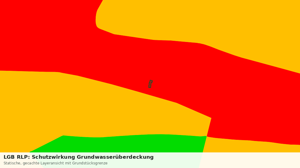 Statische Kartenansicht: LGB RLP: Schutzwirkung Grundwasserüberdeckung