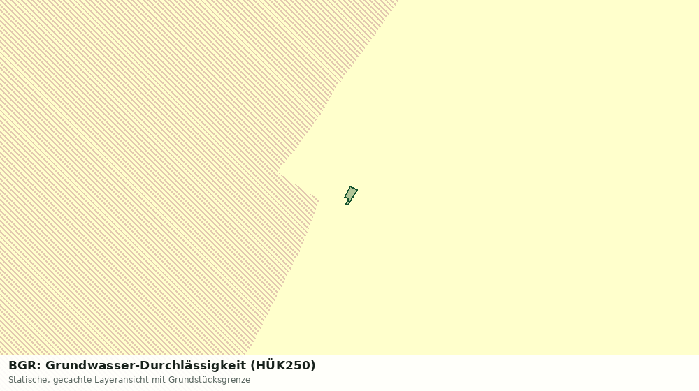 Statische Kartenansicht: BGR: Grundwasser-Durchlässigkeit (HÜK250)
