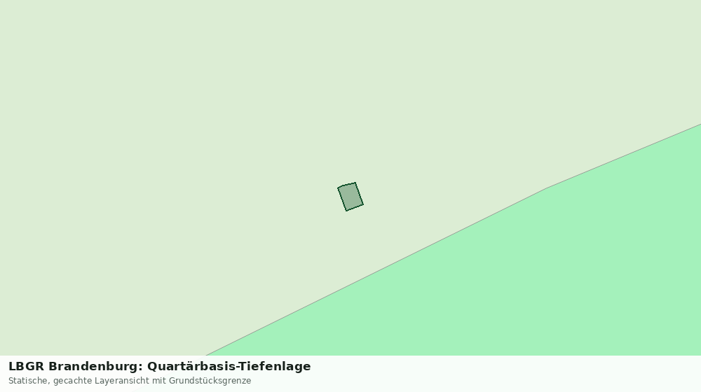 Statische Kartenansicht: LBGR Brandenburg: Quartärbasis-Tiefenlage
