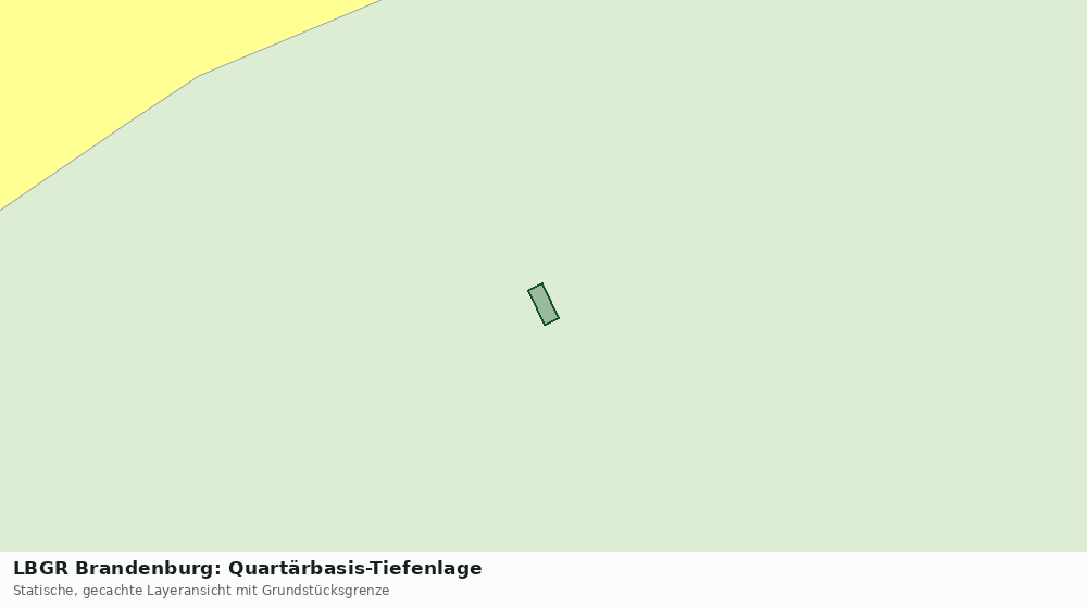Statische Kartenansicht: LBGR Brandenburg: Quartärbasis-Tiefenlage