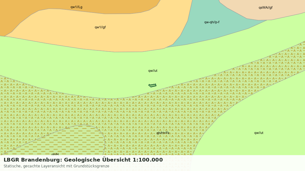 Statische Kartenansicht: LBGR Brandenburg: Geologische Übersicht 1:100.000