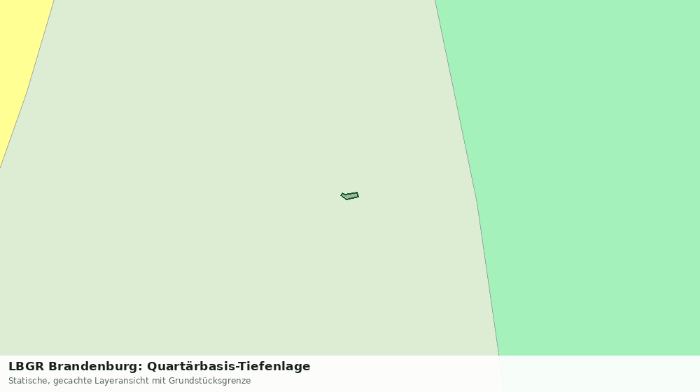 Statische Kartenansicht: LBGR Brandenburg: Quartärbasis-Tiefenlage