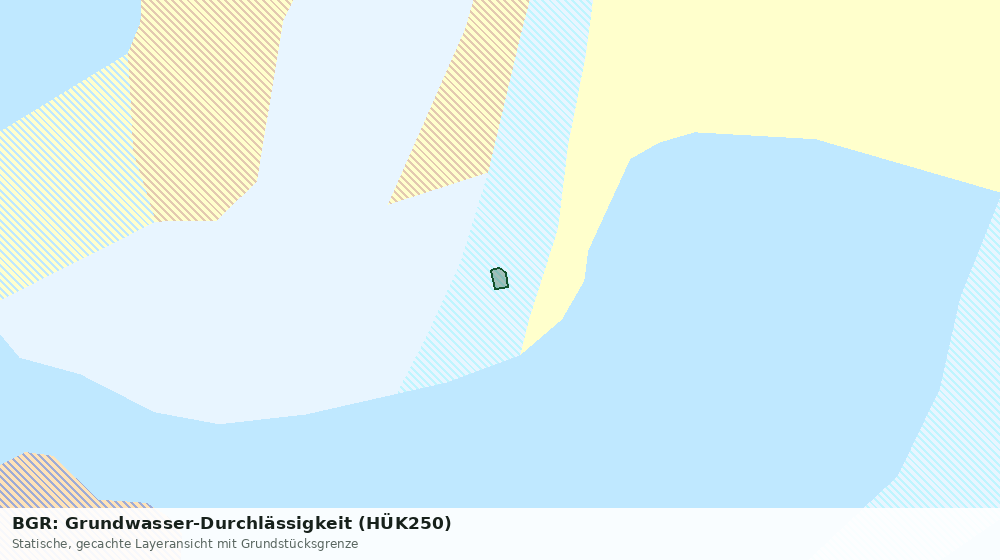 Statische Kartenansicht: BGR: Grundwasser-Durchlässigkeit (HÜK250)