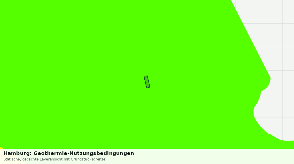Statische Kartenansicht: Hamburg: Geothermie-Nutzungsbedingungen