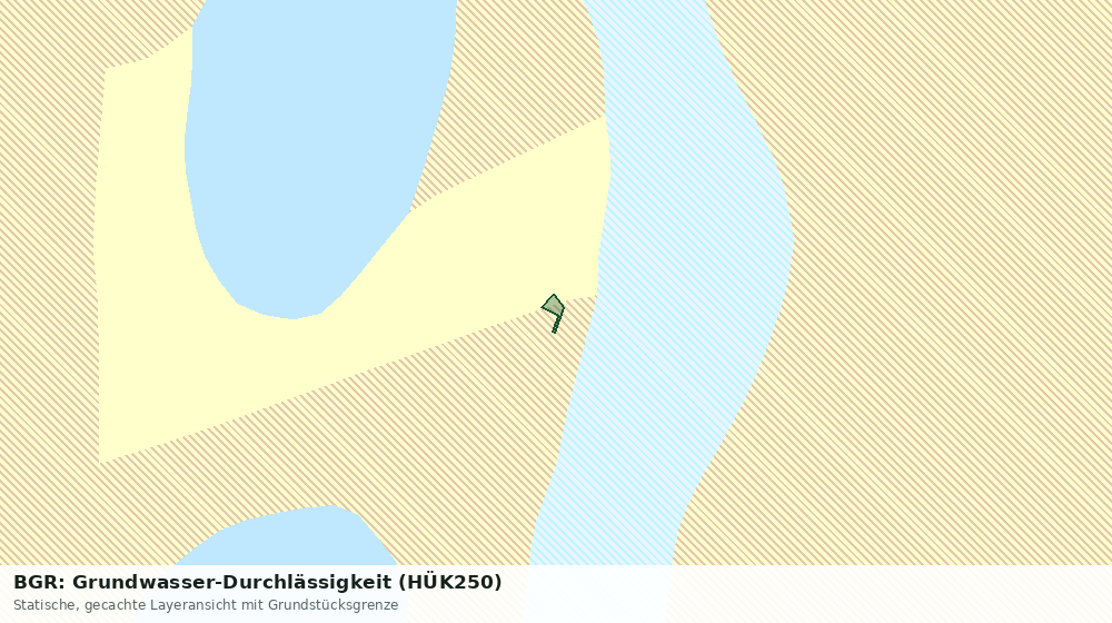 Statische Kartenansicht: BGR: Grundwasser-Durchlässigkeit (HÜK250)