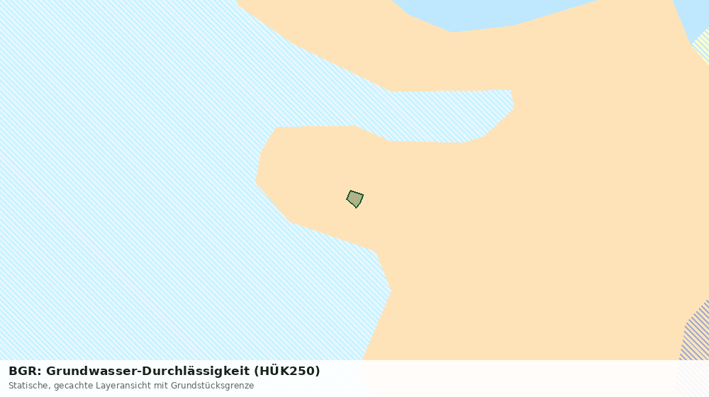 Statische Kartenansicht: BGR: Grundwasser-Durchlässigkeit (HÜK250)
