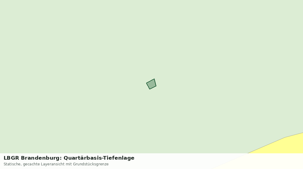 Statische Kartenansicht: LBGR Brandenburg: Quartärbasis-Tiefenlage