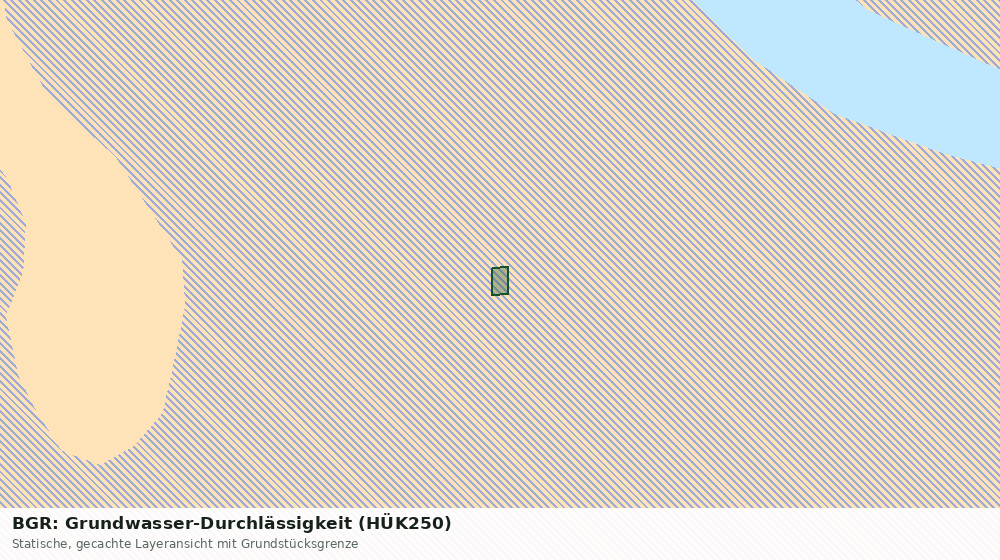 Statische Kartenansicht: BGR: Grundwasser-Durchlässigkeit (HÜK250)