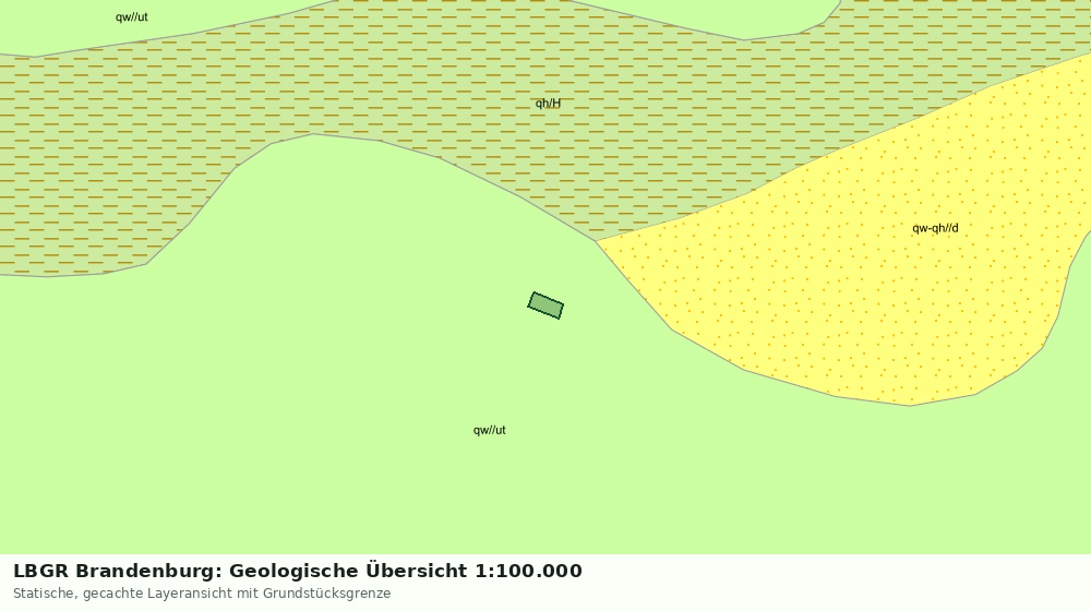 Statische Kartenansicht: LBGR Brandenburg: Geologische Übersicht 1:100.000