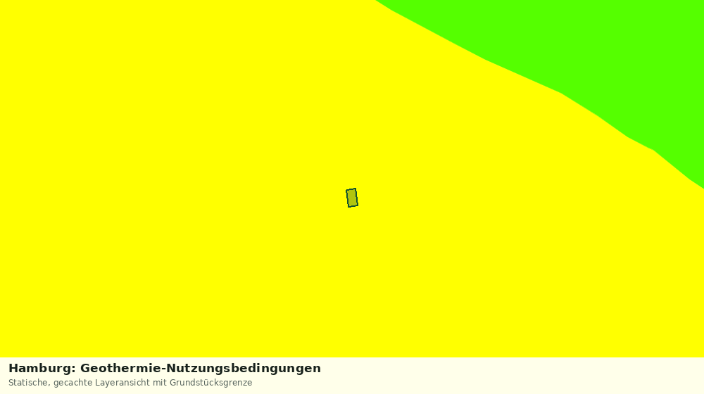 Statische Kartenansicht: Hamburg: Geothermie-Nutzungsbedingungen
