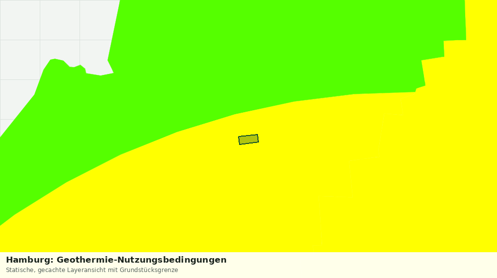 Statische Kartenansicht: Hamburg: Geothermie-Nutzungsbedingungen