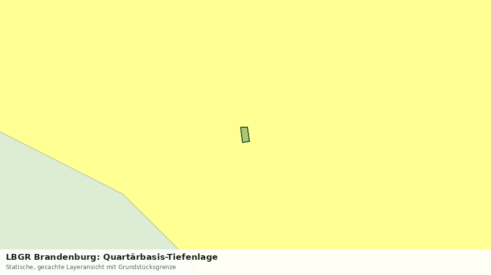 Statische Kartenansicht: LBGR Brandenburg: Quartärbasis-Tiefenlage