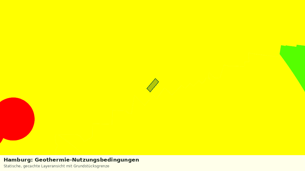 Statische Kartenansicht: Hamburg: Geothermie-Nutzungsbedingungen