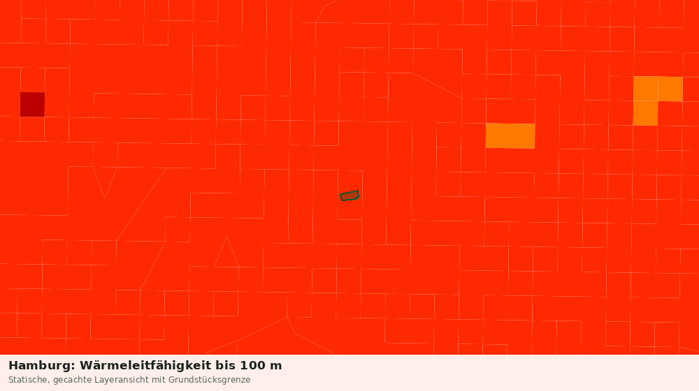 Statische Kartenansicht: Hamburg: Wärmeleitfähigkeit bis 100 m