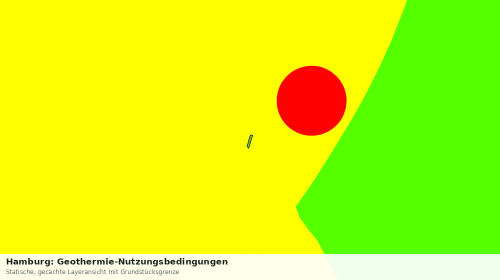 Statische Kartenansicht: Hamburg: Geothermie-Nutzungsbedingungen