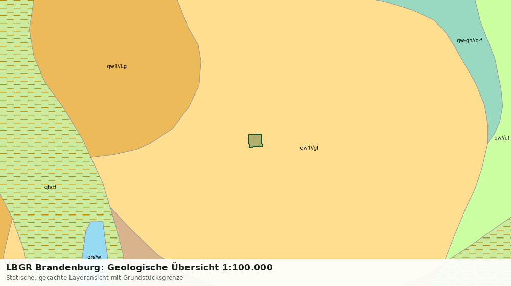Statische Kartenansicht: LBGR Brandenburg: Geologische Übersicht 1:100.000
