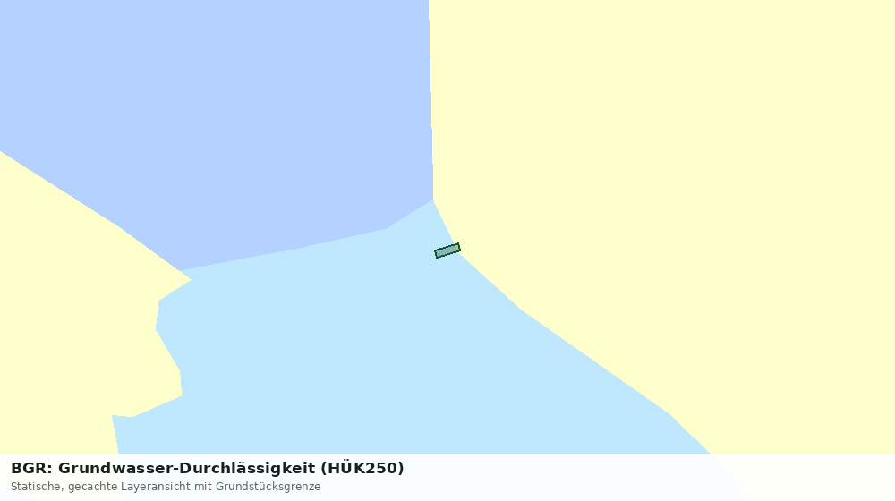 Statische Kartenansicht: BGR: Grundwasser-Durchlässigkeit (HÜK250)