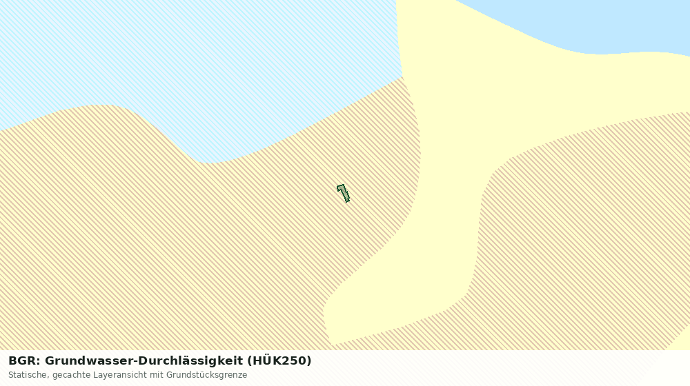Statische Kartenansicht: BGR: Grundwasser-Durchlässigkeit (HÜK250)