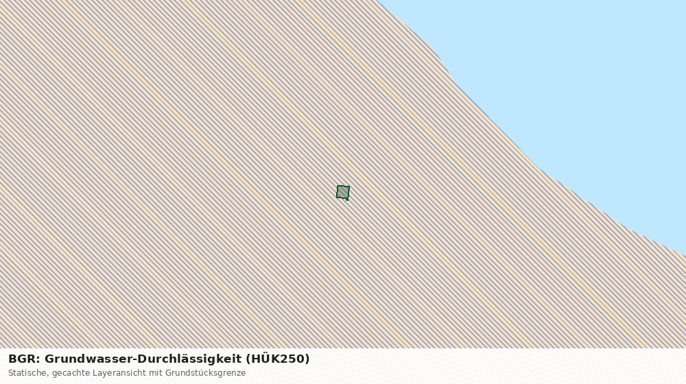 Statische Kartenansicht: BGR: Grundwasser-Durchlässigkeit (HÜK250)