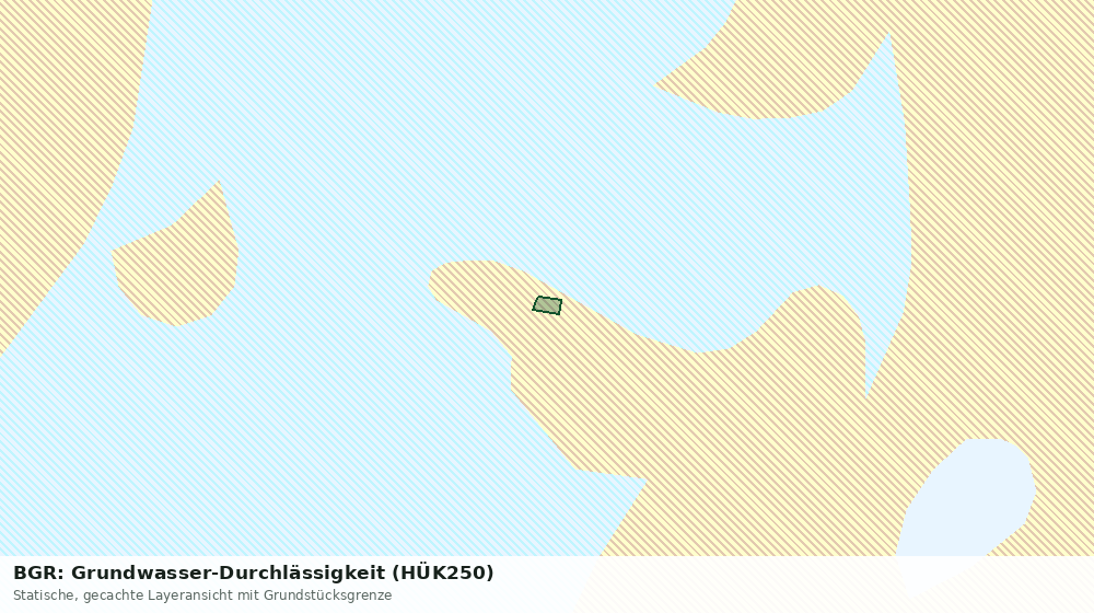 Statische Kartenansicht: BGR: Grundwasser-Durchlässigkeit (HÜK250)