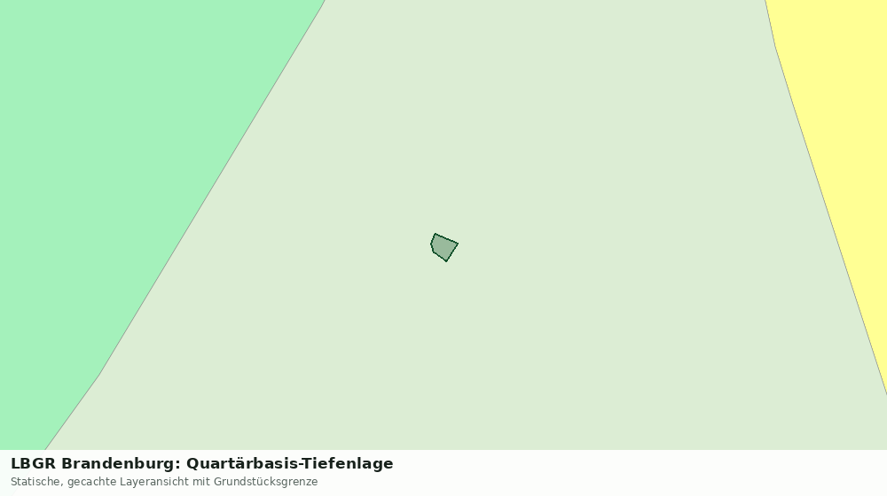 Statische Kartenansicht: LBGR Brandenburg: Quartärbasis-Tiefenlage