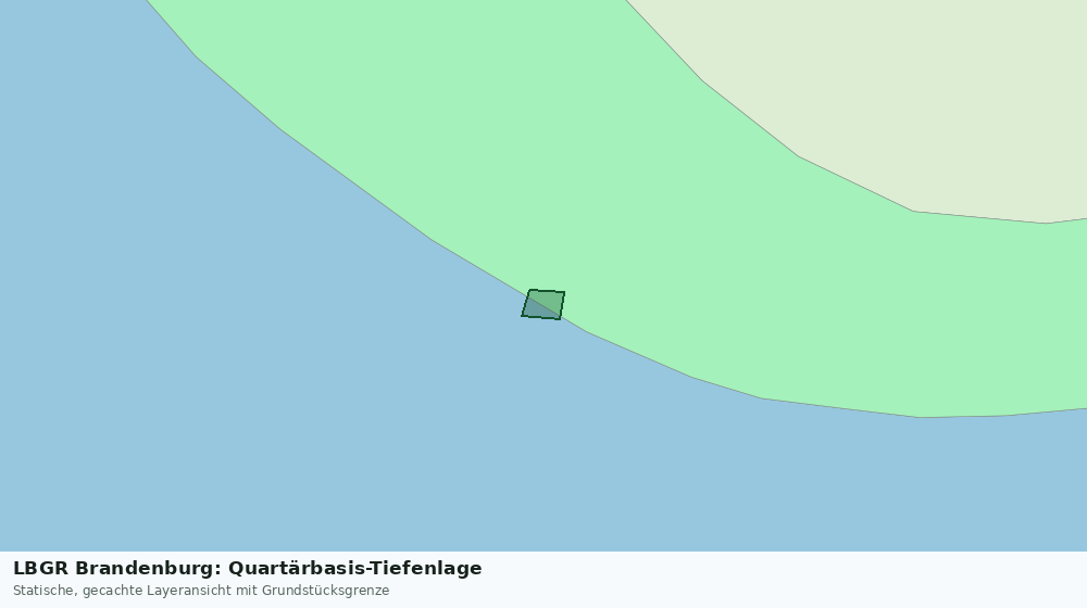 Statische Kartenansicht: LBGR Brandenburg: Quartärbasis-Tiefenlage