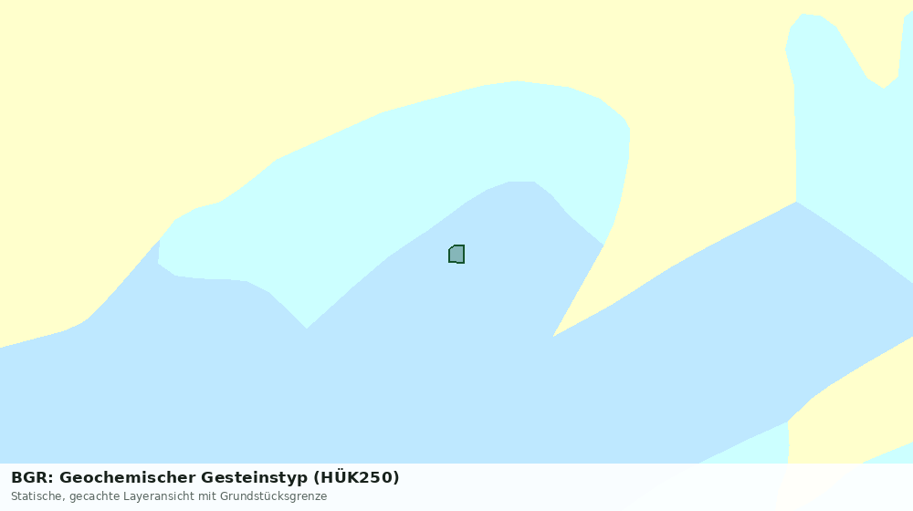 Statische Kartenansicht: BGR: Geochemischer Gesteinstyp (HÜK250)