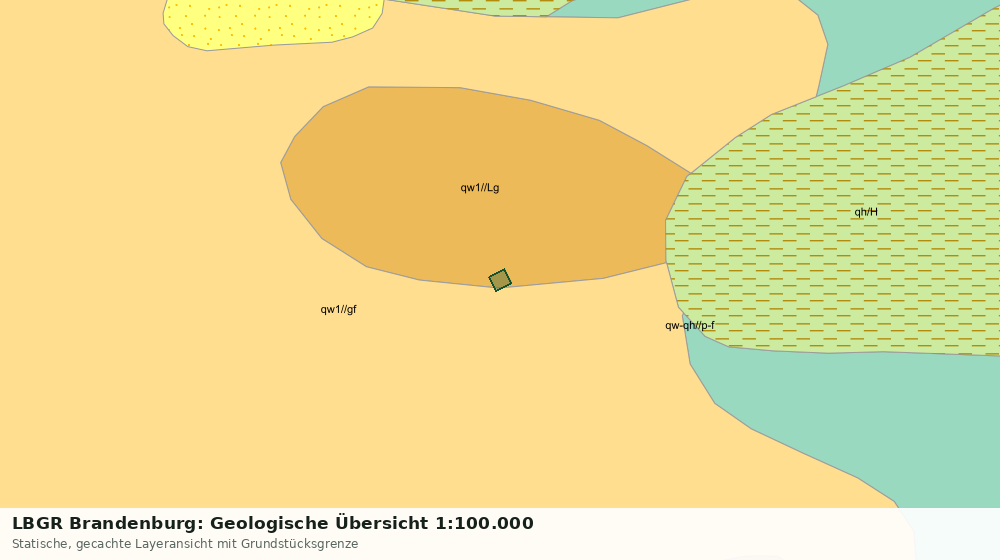 Statische Kartenansicht: LBGR Brandenburg: Geologische Übersicht 1:100.000