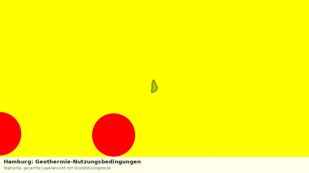 Statische Kartenansicht: Hamburg: Geothermie-Nutzungsbedingungen