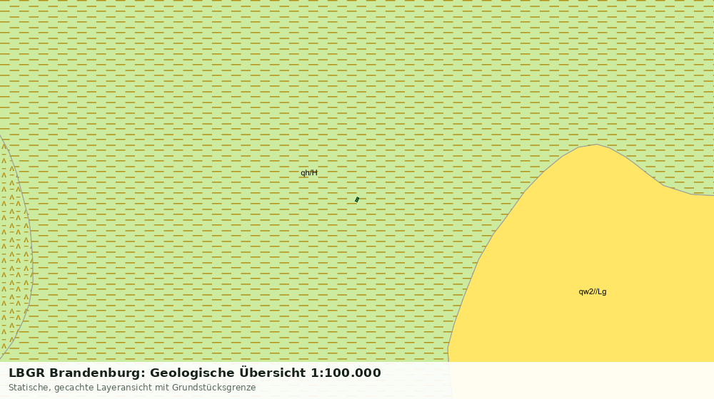Statische Kartenansicht: LBGR Brandenburg: Geologische Übersicht 1:100.000