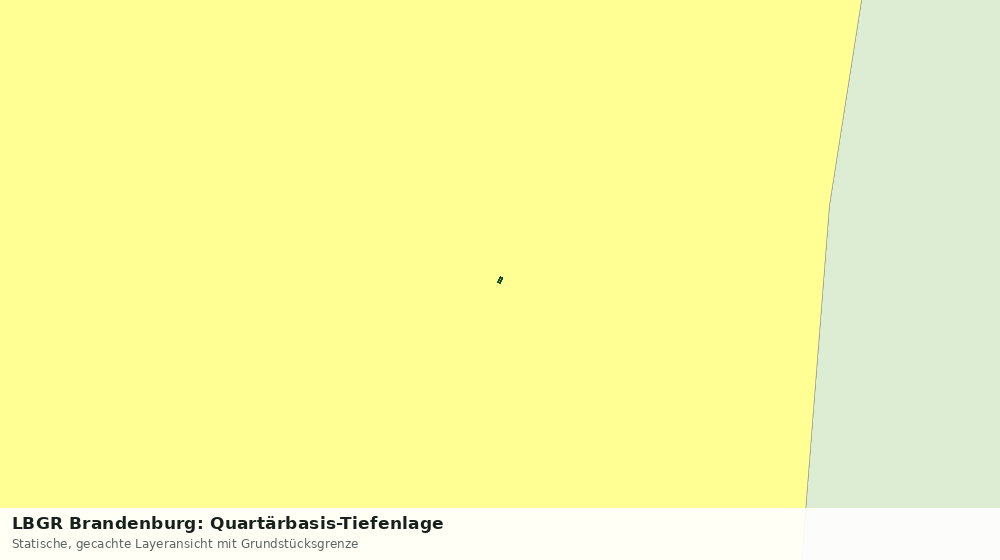 Statische Kartenansicht: LBGR Brandenburg: Quartärbasis-Tiefenlage