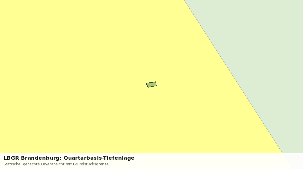Statische Kartenansicht: LBGR Brandenburg: Quartärbasis-Tiefenlage